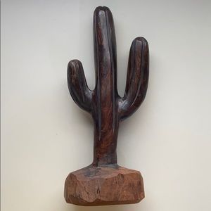 Cactus iron wood hand carved
